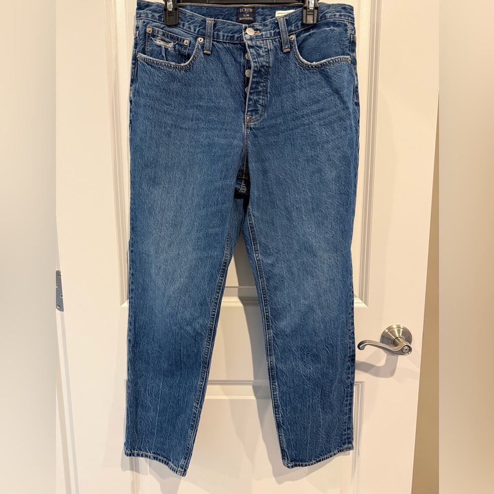J. Crew Slim Boyfriend Jeans in Classic Blue